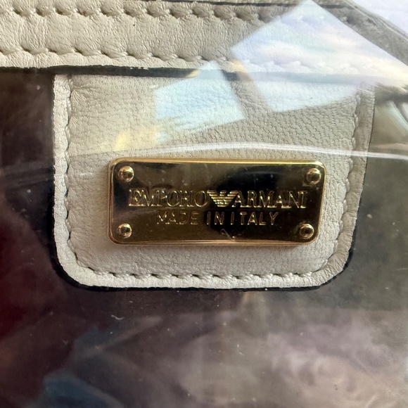 Giorgio Armani Clear and White Tote Bag - Picture 6 of 10